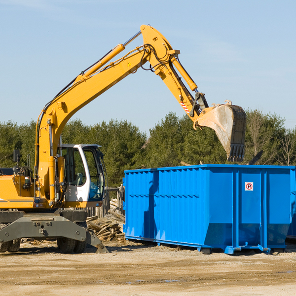 what happens if the residential dumpster is damaged or stolen during rental in Halltown MO